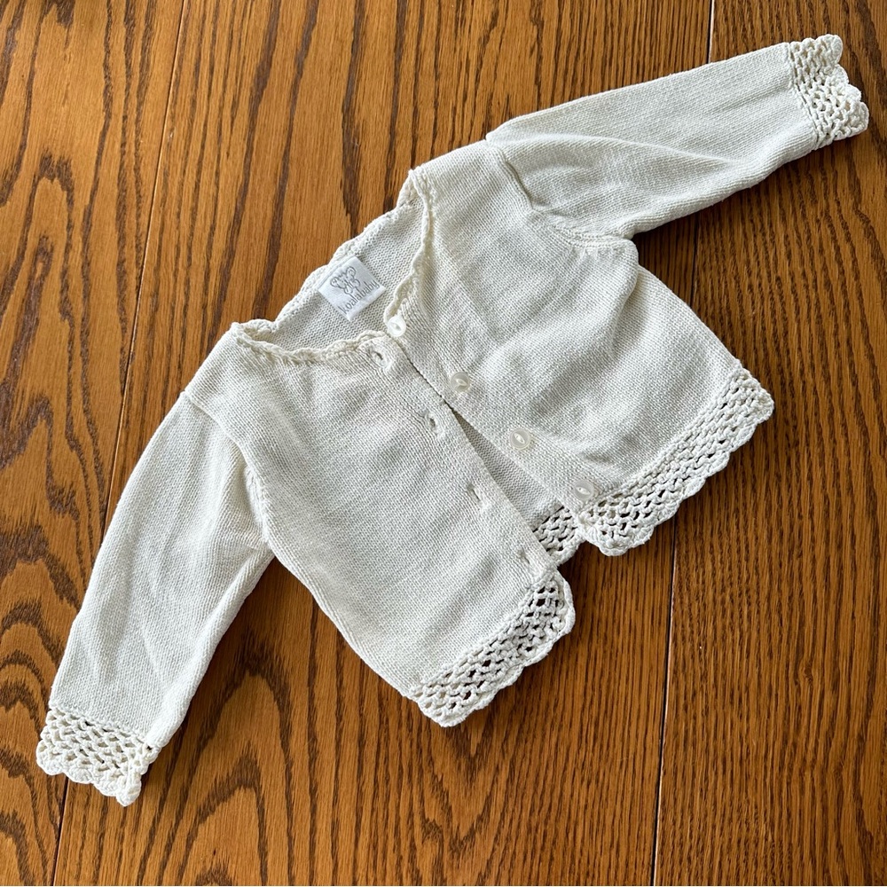 Koala Baby Cotton Button Cardigan, size 0-3 months